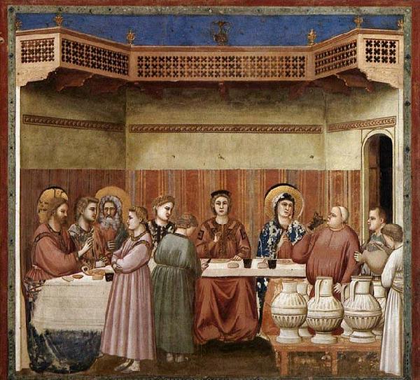 GIOTTO di Bondone Marriage at Cana China oil painting art